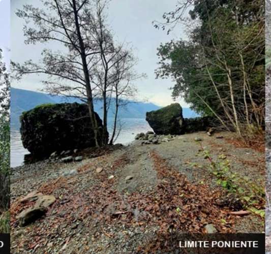 SE VENDE ESTUPENDA PARCELA CON PLAYA EN EL LAGO COLICO