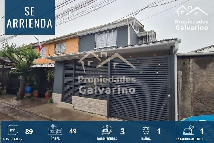 Casa en arriendo de 3 dorm. en Quilicura