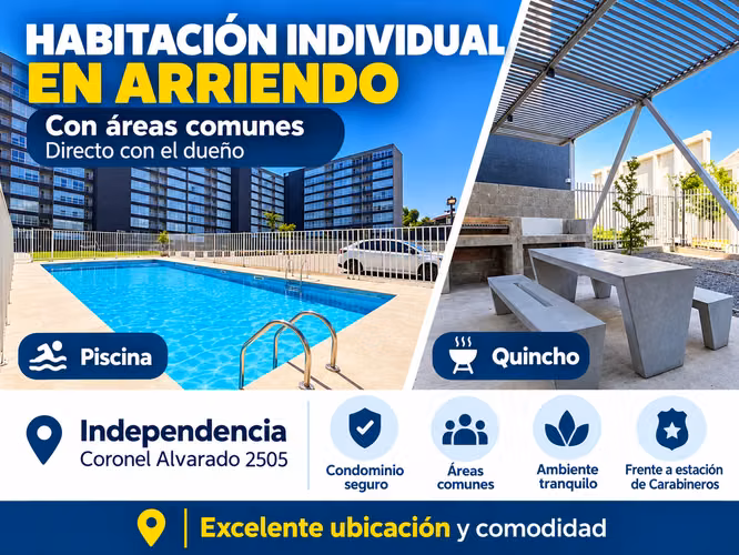 SE ARRIENDA HABITACIÓN INDIVIDUAL EN DEPARTAMENTO AMOBLADO | DIRECTO CON EL DUEÑO