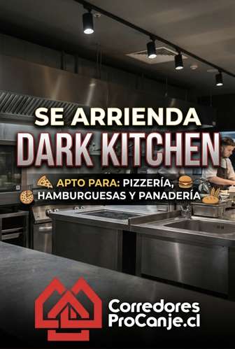 Dark Kitchen en Lo Barnechea con patentes y equipamiento