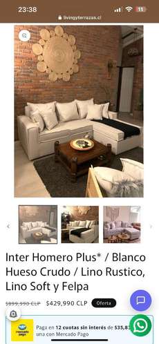 Sillón blanco hueso nuevo - Imagen 2
