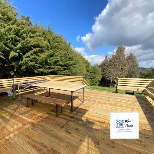 PISCINA TEMPERADA  PARA PASEOS DE CURSO 350 MT2 DE TERRENO