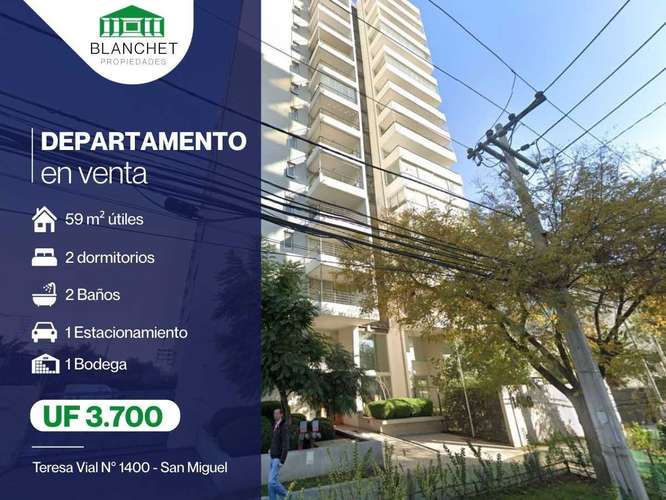 Venta Departamento Teresa Vial 2d/2b/bod/esta (186857)