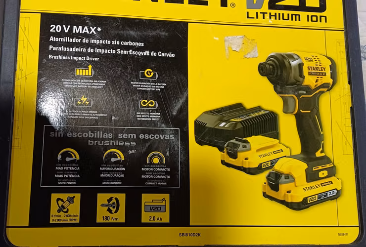 Clavadora Stanley Fatmax De 16 Incluye Batería Y Un Taladro (Usado) + Soldadora Krafter 250pvo 250 Amp Arco / Mig