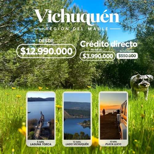 Parcelas En Vichuquén A Pasos Atractivos Naturales y playa