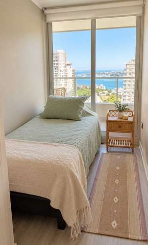 Arriendo, vista, departamento amoblado, Concón (50900) - Imagen 17