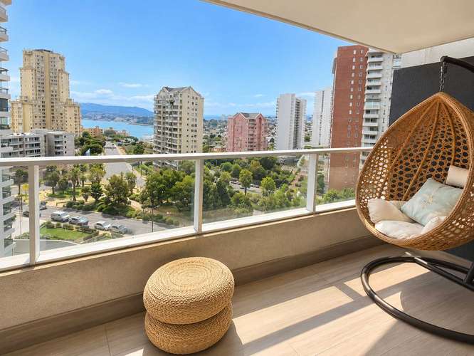 Arriendo, vista, departamento amoblado, Concón (50900) - Imagen 12