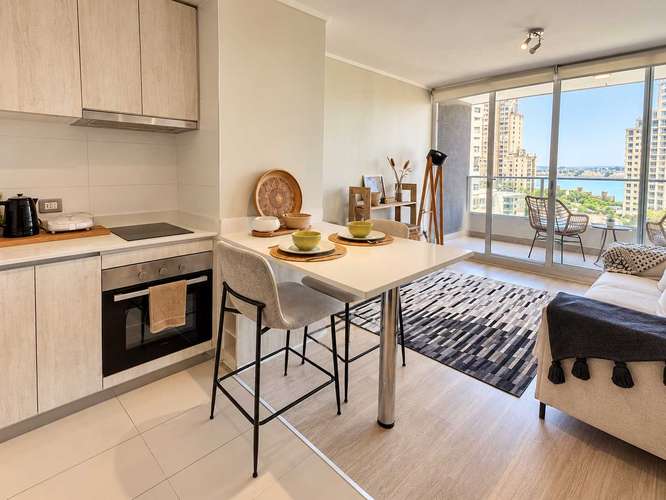 Arriendo, vista, departamento amoblado, Concón (50900) - Imagen 7