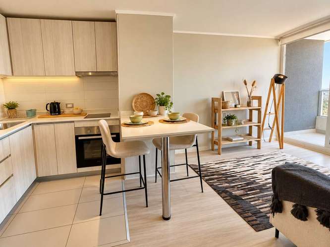 Arriendo, vista, departamento amoblado, Concón (50900) - Imagen 5