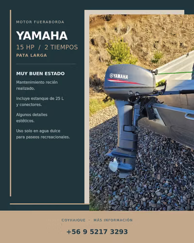 Motor Yamaha 15 hp / 2 tiempos