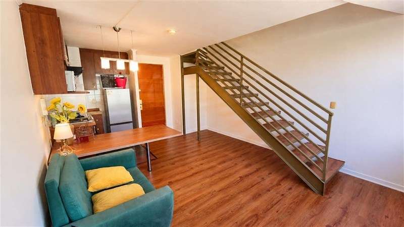 Arriendo amplio Loft. Amoblado 2 piso, 1D. Santiago Centro