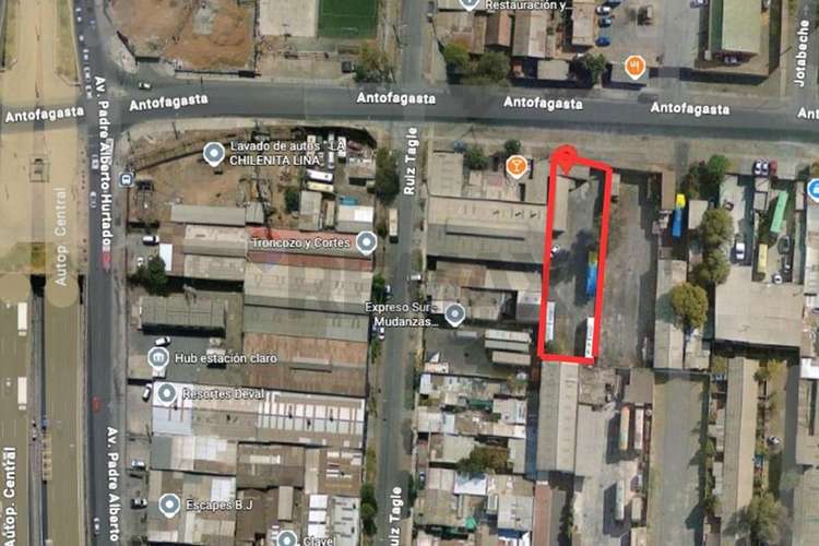 Venta terreno productivo-servicios | est. central
