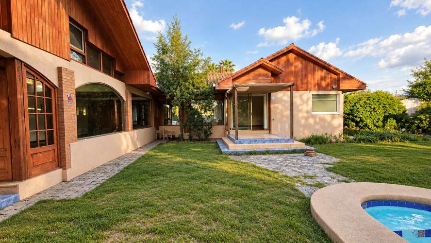 AMPLIA CASA 4D3B PISCINA QUINCHO Y JARDIN OASIS  EN MACHALI