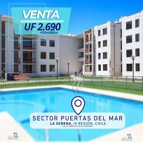 SE VENDE DEPARTAMENTO EXCLUSIVO SECTOR DE LA SERENA