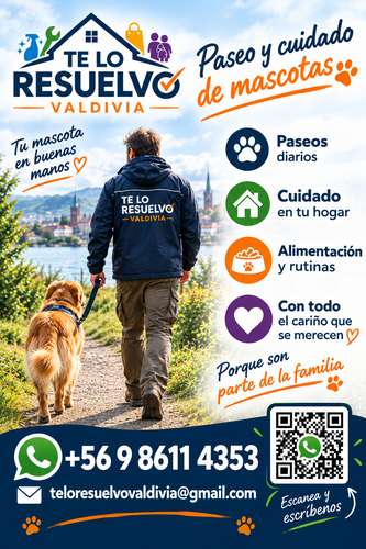 Acompañamiento de Adultos Mayores, Mascotas,Reparaciones.
