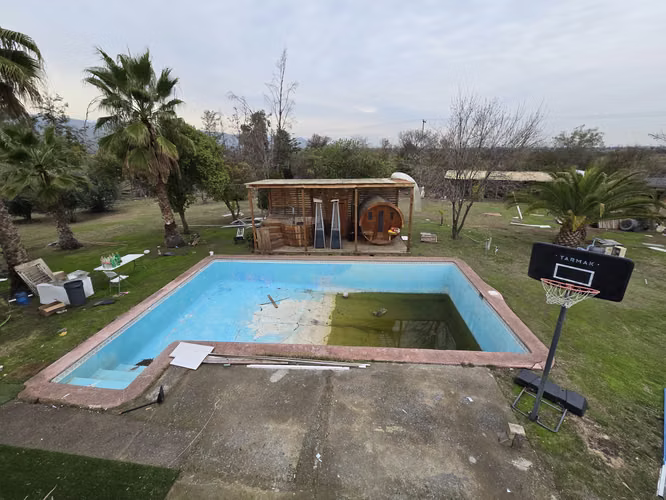 OPORTUNIDAD: PARCELA 5.000 m2 CON CASA 400 m2 CASI TERMINADA EN COND. MIRADOR DEL VALLE