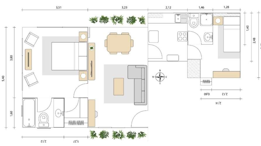 DPTO EN VENTA 2D, 2B, EST Y BOD, NECESITA REMODELACIÓN LEVE - Imagen 2