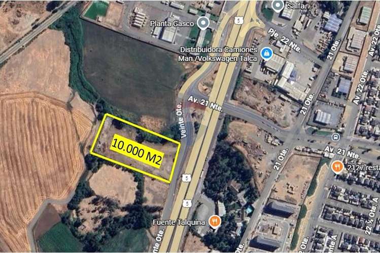 Se arrienda 10.000 m2 en caletera 5 sur talca