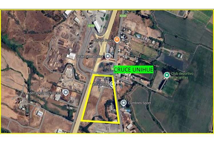 Arriendo lotes de 5.000 m2-3 uf x m2 cruce unihue.