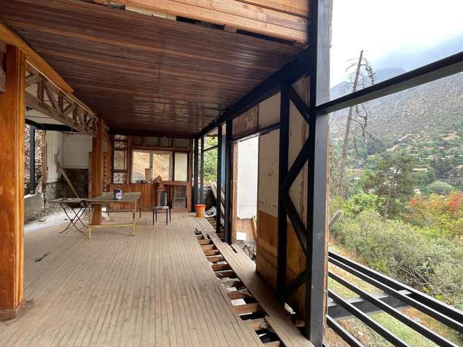 Terreno 4215 mts con casa a medio terminar en Arrayan - Imagen 2