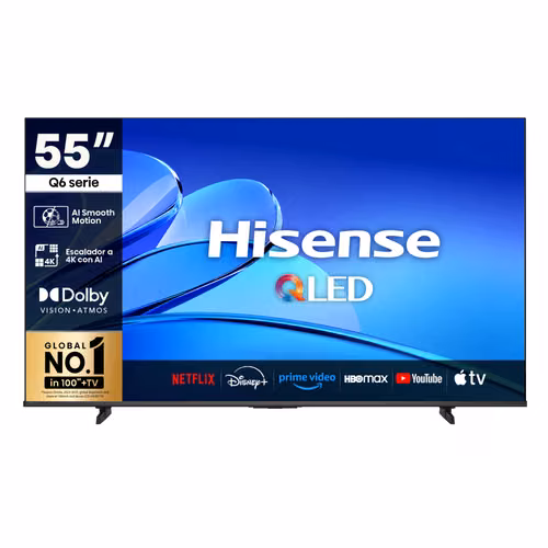 Smart TV QLED 55 Pulgadas Hisense 55Q6QV [Nuevo]