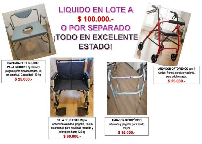 Liquido juntos o por separado Artículos de apoyo y movilidad