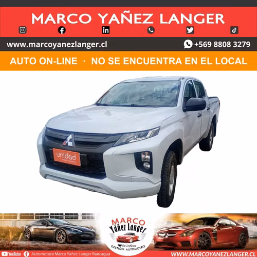 ON-LINE / MITSUBISHI L200 WORK CR 2.4 DIÉSEL / AÑO  KILOMETROS / USO PARTICULAR / EXCELENTE ESTADO