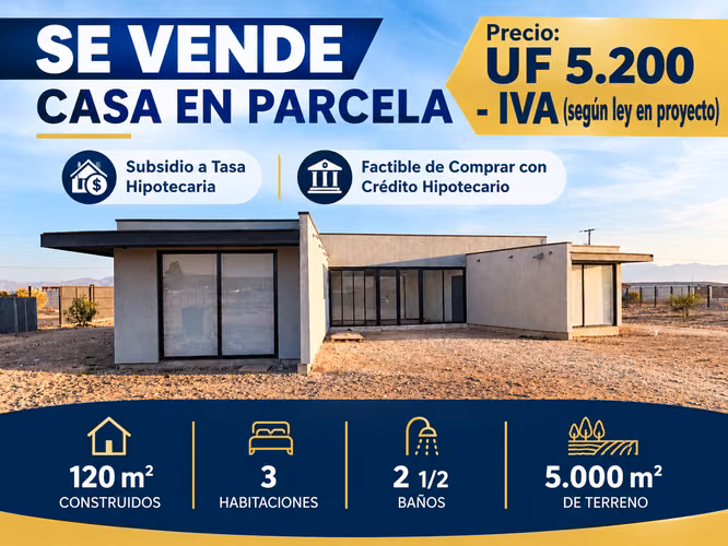 Casa Parcela Sector Nueva Cavancha