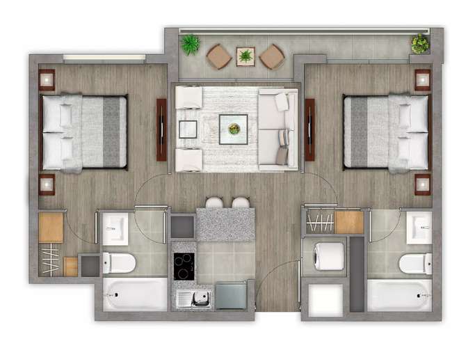 DEPARTAMENTO 2D/2B DOBLE SUITE, MODERNO MÚLTIPLES AMENIDADES - Imagen 26