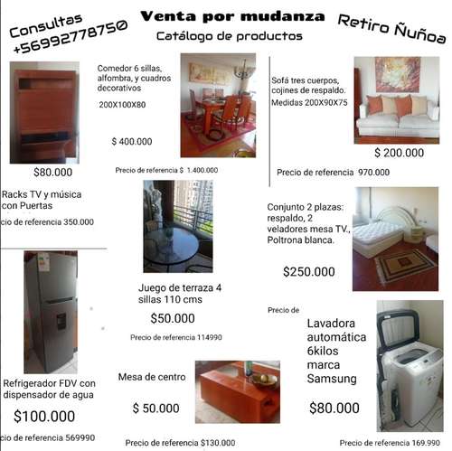 Elegante mobiliario de departamento en excelente estado