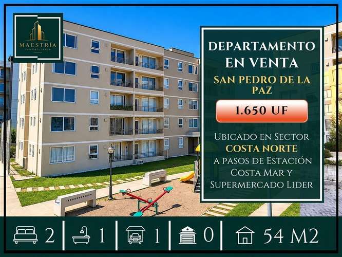 Departamento en venta, Costa Norte, San Pedro de la Paz