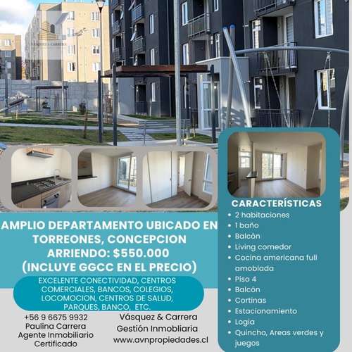 Arriendo departamento en Concepción