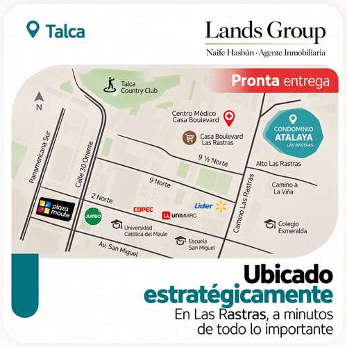 Talca Las Rastras .En venta departamentos 2d/db - Imagen 2