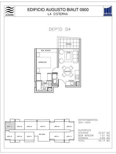 Depto 1 Dorm 1 Baño Edificio Biaut La Cisterna - Imagen 8