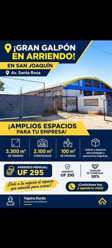 Sitio en arriendo en San Joaquín