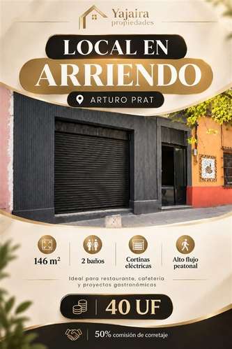 Sitio en arriendo en Arturo Prat igual para restaurante cafe
