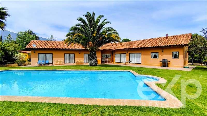 Vende parcela en Olmué. Casa de 140 m2. Piscina. - Imagen 5