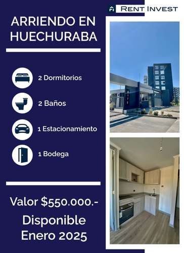 Departamento en arriendo en Huechuraba