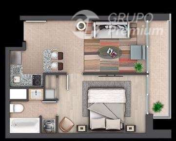 Departamento en venta de 1 dorm. en Estación Central - Imagen 3