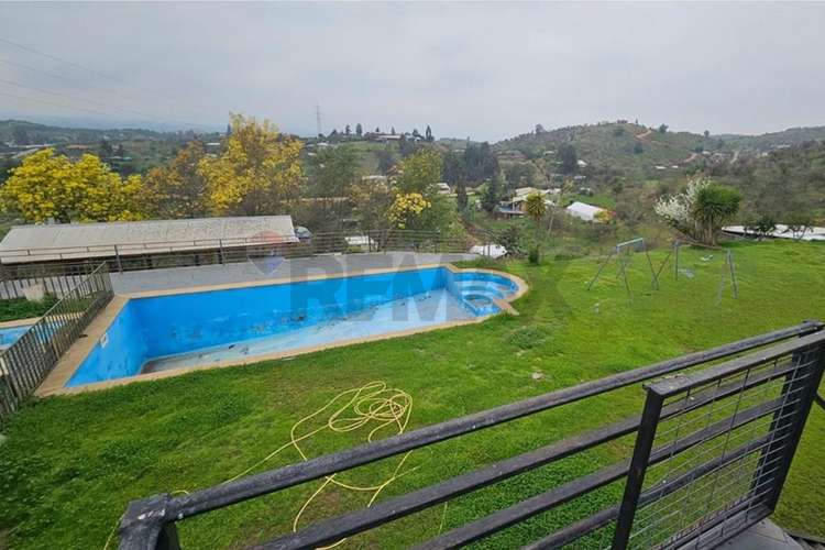 Parcela 5.000 m² con casa y  piscina melipilla