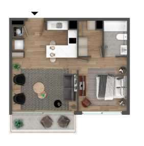 Arriendo Moderno y amplio Depto 1D1B Pto Varas (188037) - Imagen 3