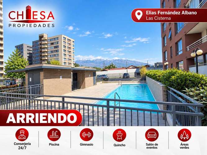 Arriendo 2D/1B con Terraza – La Cisterna (188071)