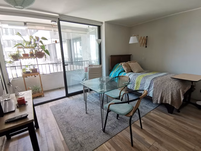 Moderno Studio En Santiago, Ideal Para Vivir O Invertir