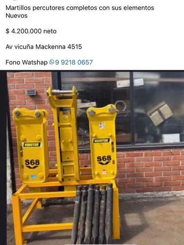Martillos hidráulicos para retroexcavadoras