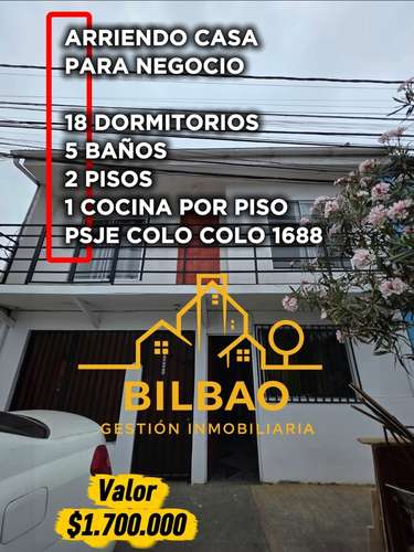 CASA EN ARRIENDO IQUIQUE 18D 5B