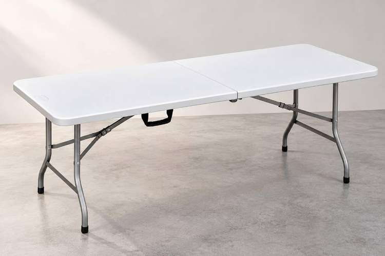 MESA PLEGABLE TIPO MALETA NUEVA 180 CM