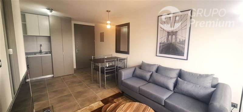 Arriendo dpto. 1D, 1B, nuevo, amoblado, 35 m2 totales