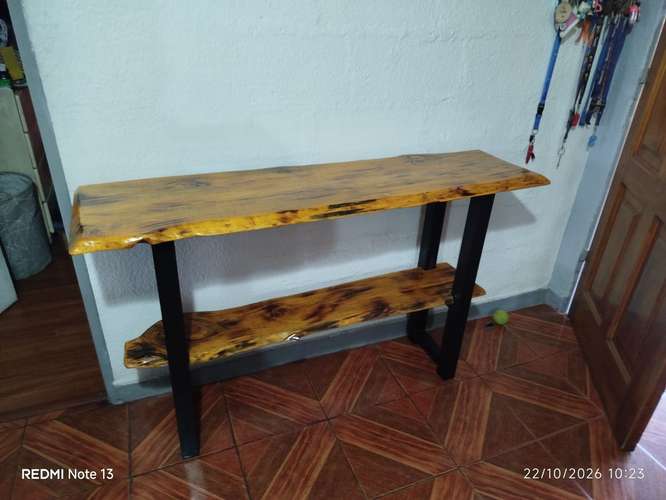 Mesa arrimo rustica - Imagen 2