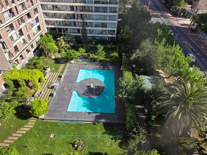 Depto en condominio arriendo 15 UF en Macul 2D2B1Est Terraza