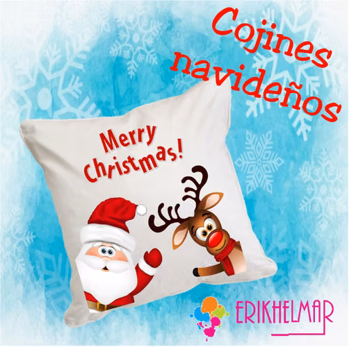Cojines navideños personalizados - Imagen 4